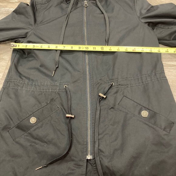 L.O.G.G. Label of Graded Goods Black Utility Jacket- Drawstring Waist and Hood 4 - Picture 12 of 13